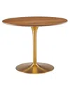 Modway Amuse 40" Dining Table In Gold