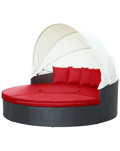 Modway Quest Canopy Outdoor Patio Daybed In Multi