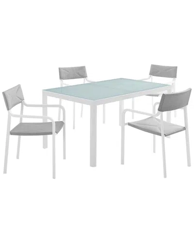 Modway Raleigh 5pc Outdoor Patio Dining Set In White