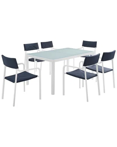 Modway Raleigh 7-piece Outdoor Patio Dining Set In Multi