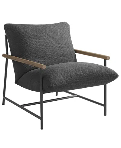 Modway Raya Outdoor Patio Boucle Sling Lounge Chair In Gray