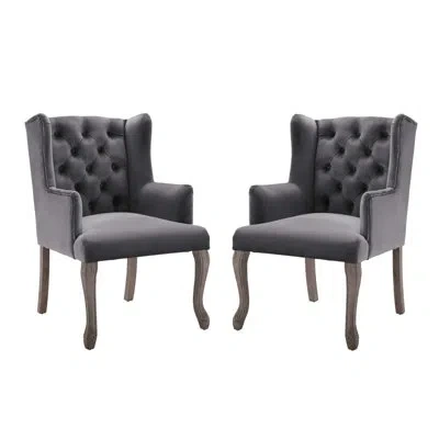 Modway Realm Armchair Performance Velvet By  In Gray