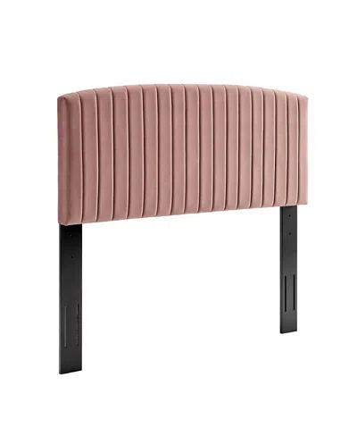 Modway Rebecca Performance Velvet Headboard In Pink