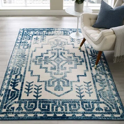 Modway Reflect Nyssa Geometric Southwestern Indoor And Outdoor Area Rug By  In Gray