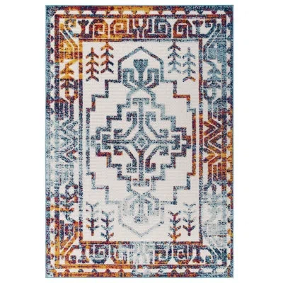Modway Reflect Nyssa Geometric Southwestern Indoor And Outdoor Area Rug In Multicolor