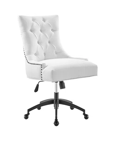 Modway Regent Tufted Fabric Office Chair In White