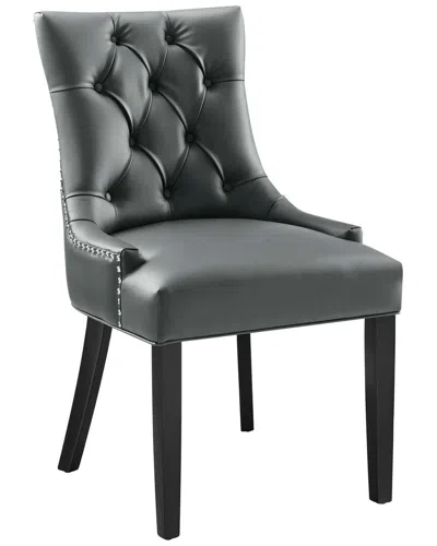 Modway Regent Tufted Vegan Leather Dining Chair In Black