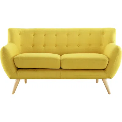 Modway Remark 61 1/2" Wide Sunny Fabric Tufted Loveseat