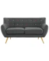 Modway Remark Upholstered Loveseat In Multi
