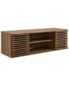 Modway Render 46in Wall-mount Media Console Tv Stand In Brown