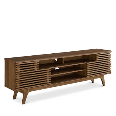 Modway Render 71 Media Console Tv Stand In Walnut