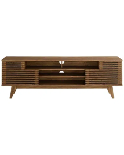 Modway Render 71in Media Console Tv Stand In Brown