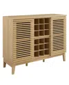 Modway Render Bar Cabinet In Brown