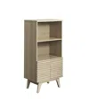 Modway Render Display Cabinet Bookshelf In Brown