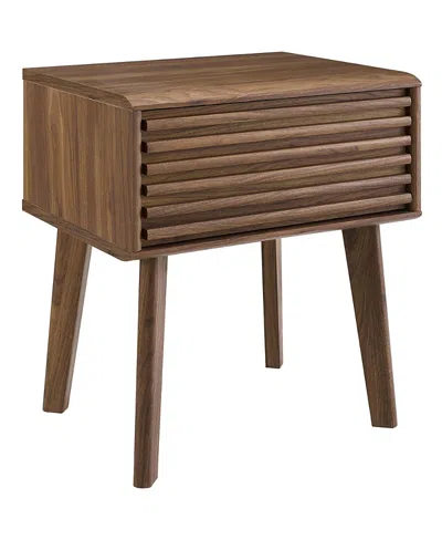 Modway Render End Table In Brown