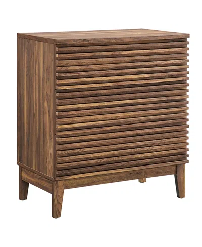 Modway Render Large 3-drawer Nightstand In Brown