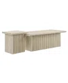 Modway Render Nesting Coffee Tables, Set Of 2 In Neutral