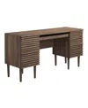 Modway Render Office Desk In Brown