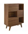 Modway Render Three-tier Display Storage Cabinet Stand In Brown