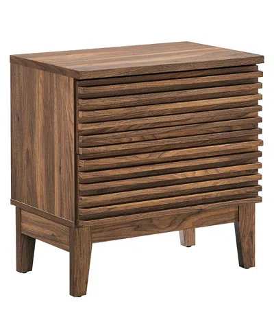 Modway Render Two-drawer Nightstand In Brown