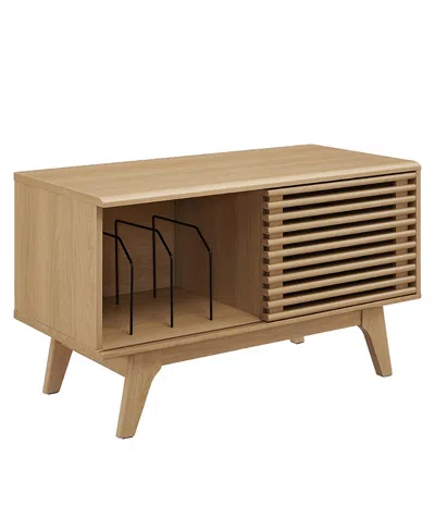 Modway Render Vinyl Record Display Stand In Brown