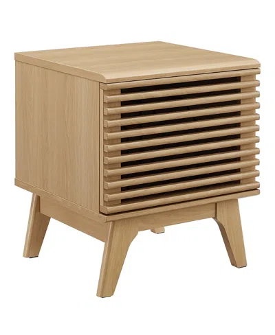 Modway Render Vinyl Record Display Stand In Brown