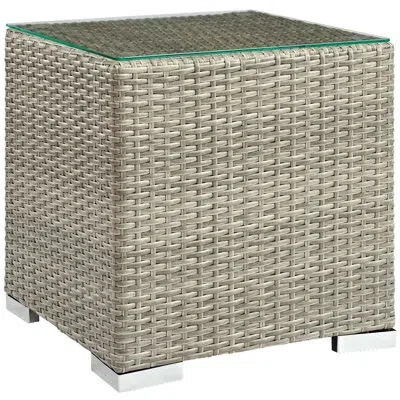 Modway Repose Outdoor Patio Side Table In Gray