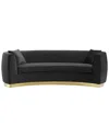 Modway Resolute Curved Performance Velvet Sofa