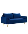 Modway Revive Performance Velvet Sofa In Multi
