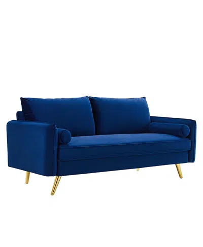Modway Revive Performance Velvet Sofa In Multi