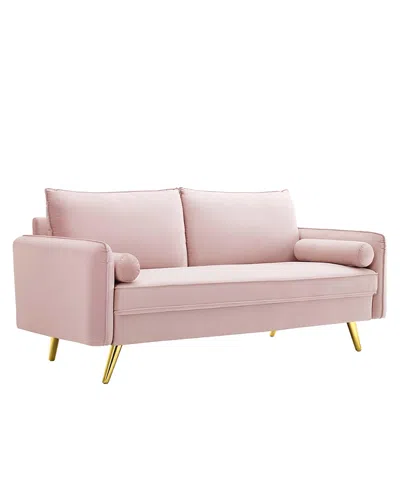 Modway Revive Performance Velvet Sofa In Multi