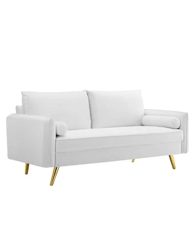Modway Revive Performance Velvet Sofa In Multi