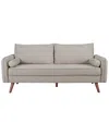 Modway Revive Upholstered Fabric Sofa In Gray