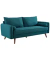 Modway Revive Upholstered Fabric Sofa In Black