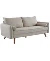 Modway Revive Upholstered Fabric Sofa In Animal Print