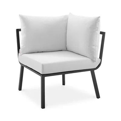 Modway Riverside Outdoor Patio Aluminum Corner Chair In White