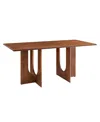 Modway Rivian Rectangular 70 Wood Dining Table In Brown