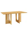 Modway Rivian Rectangular 70 Wood Dining Table In Brown