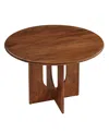 Modway Rivian Round 48 Wood Dining Table In Brown