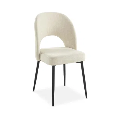 Modway Rouse Upholstered Fabric Dining Side Chair In Brown