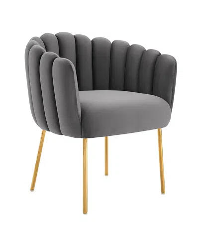 Modway Sanna Channel Tufted Performance Velvet Armchair In Animal Print