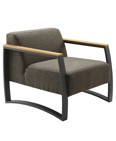 Modway Sauve Outdoor Patio Aluminum And Fabric Armchair In Brown