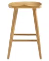 Modway Saville Backless Wood Counter Stools Set In Brown