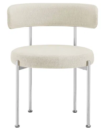 Modway Set Of 2 Albie Fabric Dining Chairs In Beige
