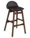 Modway Set Of 2 Juno Wood Counter Stool In Brown