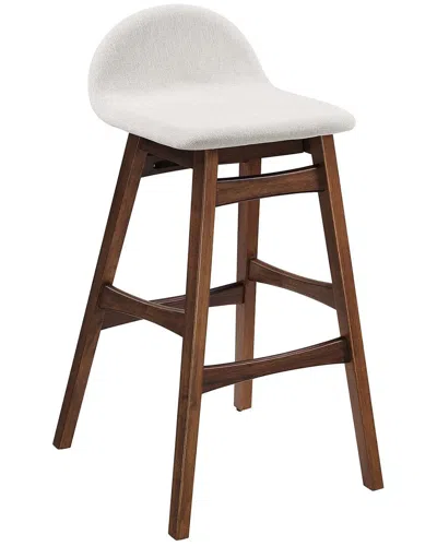 Modway Set Of 2 Juno Wood Bar Stools In White