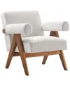 Modway Set Of 2 Lyra Fabric Armchair In White