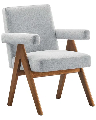 Modway Set Of 2 Lyra Fabric Dining Room Chair In Grey