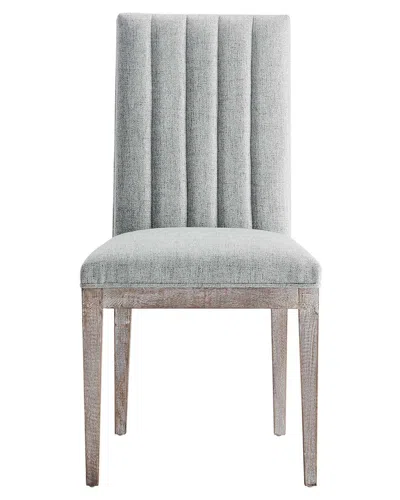 Modway Set Of 2 Maisonette French Vintage Tufted Fabric Dining Chairs In Grey