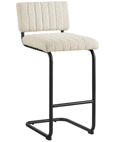 Modway Set Of 2 Parity Boucle Counter Stools In Black